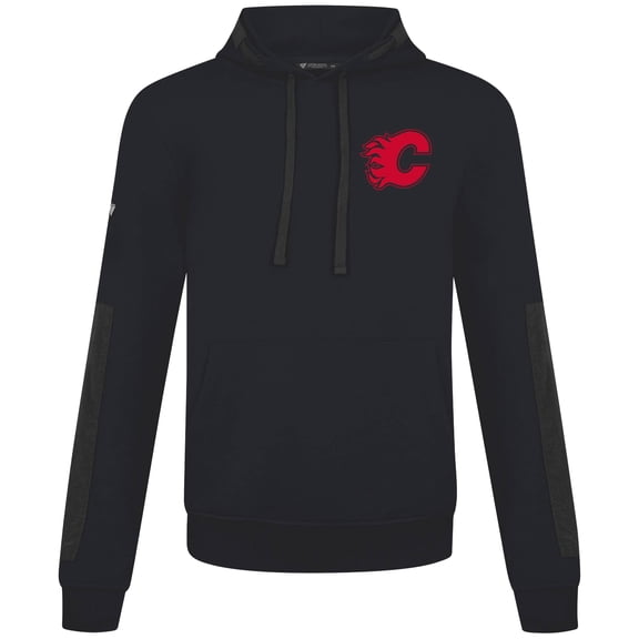 Men's Levelwear  Black Calgary Flames Bombay Response Pullover Hoodie