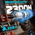 thumbnail image 2 of Llave de impacto inalámbrica DIYToolifz 1/2 1700 FT-Lbs Torque 18V, 2 of 8