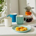 thumbnail image 3 of Sweese - Tazas de caf&eacute; apilables &ndash; Tazas de porcelana de 10 onzas para bebidas de caf&eacute; especiales, capuchino, caf&eacute; mocha, latte y t&eacute;, juego de 6,, 3 of 6