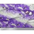 thumbnail image 3 of Soimoi Poly Georgette Fabric Clouds & Flying Swift Bird Print Fabric by Yard 52 Inch Wide, 3 of 3