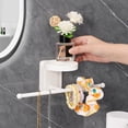 thumbnail image 1 of TUWABEI Home Supplies Clearance Multi Functional Folding Towel Rack Wall Mounted Non Perforated Bathroom Storage Rack under $5, 1 of 6