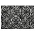 thumbnail image 2 of Addison Rugs Chantille Indoor/Outdoor Transitional Circles Black Washable Rectangle Rug, 1'8" x 2'6", 2 of 6