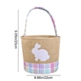 thumbnail image 3 of Decoraciones de Pascua, adornos de Pascua, regalos de Pascua, cesta de regalo de Pascua para niños de lana de lino, bolsa de dulces, bolsas de dulces de lino, 3 of 8