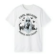 thumbnail image 3 of Cats Because People Are Creepy T-Shirt – Cute Ghost & Cat Halloween Tee, 3 of 5