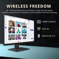 thumbnail image 4 of MSI Modern 23.8" Touchscreen Business All-in-One AI Desktop, Intel Core 7(10 Cores, Up to 4.9GHz), 64GB DDR5, 2TB SSD, FHD Camera, Wi-Fi 6E, HDMI, USB-C, Wireless Keyboard & Mouse, Windows 11, 4 of 8
