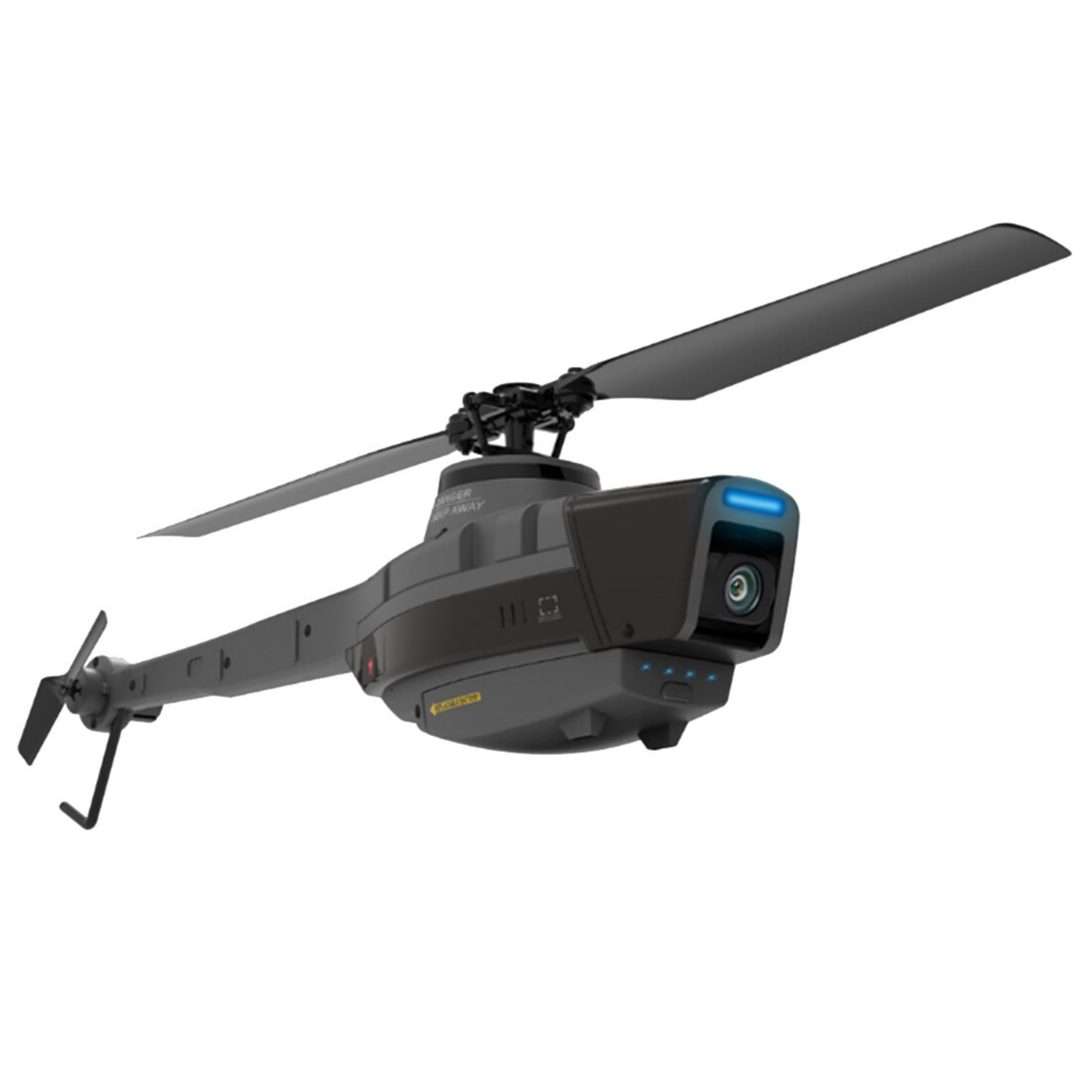 C128 4CH Remote Control Helicopter, 2.4G Single-Rotor Military Reconnaissance Aircraft with 1080P Camera, Optical Flow Positioning, RTF Scout Drone Helicopters for Adults
