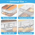 thumbnail image 4 of Plastic Pencil Box Large Capacity Pencil Boxes Clear Boxes with Snap-Tight Lid Stylish Office Supplies Storage Organizer Box Cute Halloween Pumpkins, 4 of 7
