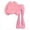 Pink*, variant on RUTAYY Girls 2 Piece Outfit Solid Color Crew Neck Long Sleeve Top and Flare Leg Pant Set for Daily Outings Pink