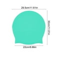 thumbnail image 6 of Extra Large Swim Cap for Braids and Dreadlocks Waterproof Silicone Swimming Caps for Women Long Hair Keep Hairstyle Unchanged Suitable for Women Men Weaves Extensions Braids Curls Green, 6 of 7
