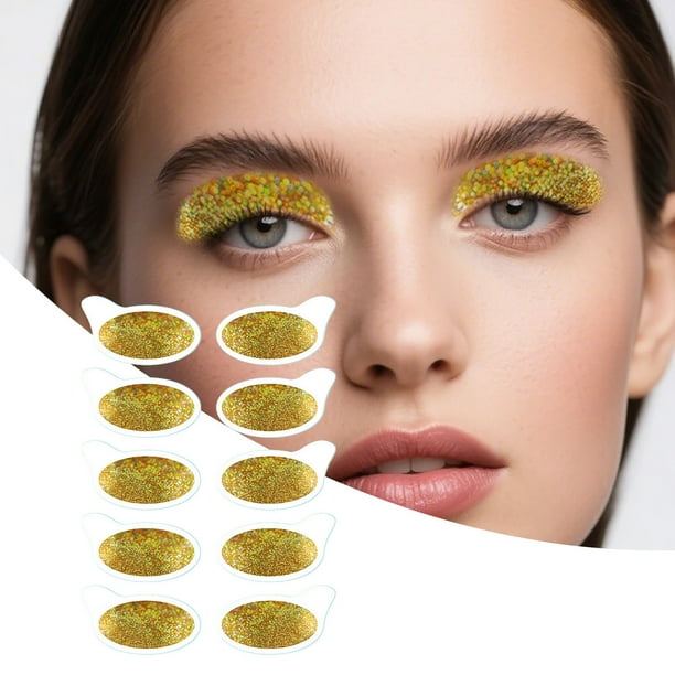 Pisexur Belleza Maquillaje Pegatinas de tatuajes de sombras de ojos cromáticas, resistentes al agua y al sudor, con duración de 24 horas, calcomanías hiperrealistas que campara mujeres y hombres