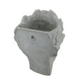 thumbnail image 3 of Classic Greek Lady Indoor/Outdoor Wall Mounted Cement Head Planter, 3 of 3