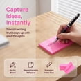 FOMIYES Pink Index Cards Smooth Writing Notepads for Business Meetings ...