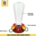 thumbnail image 6 of More Birds Hollyhock Hummingbird Feeder with 25 oz Nectar Capacity - Clear Plastic Design, 6 of 12