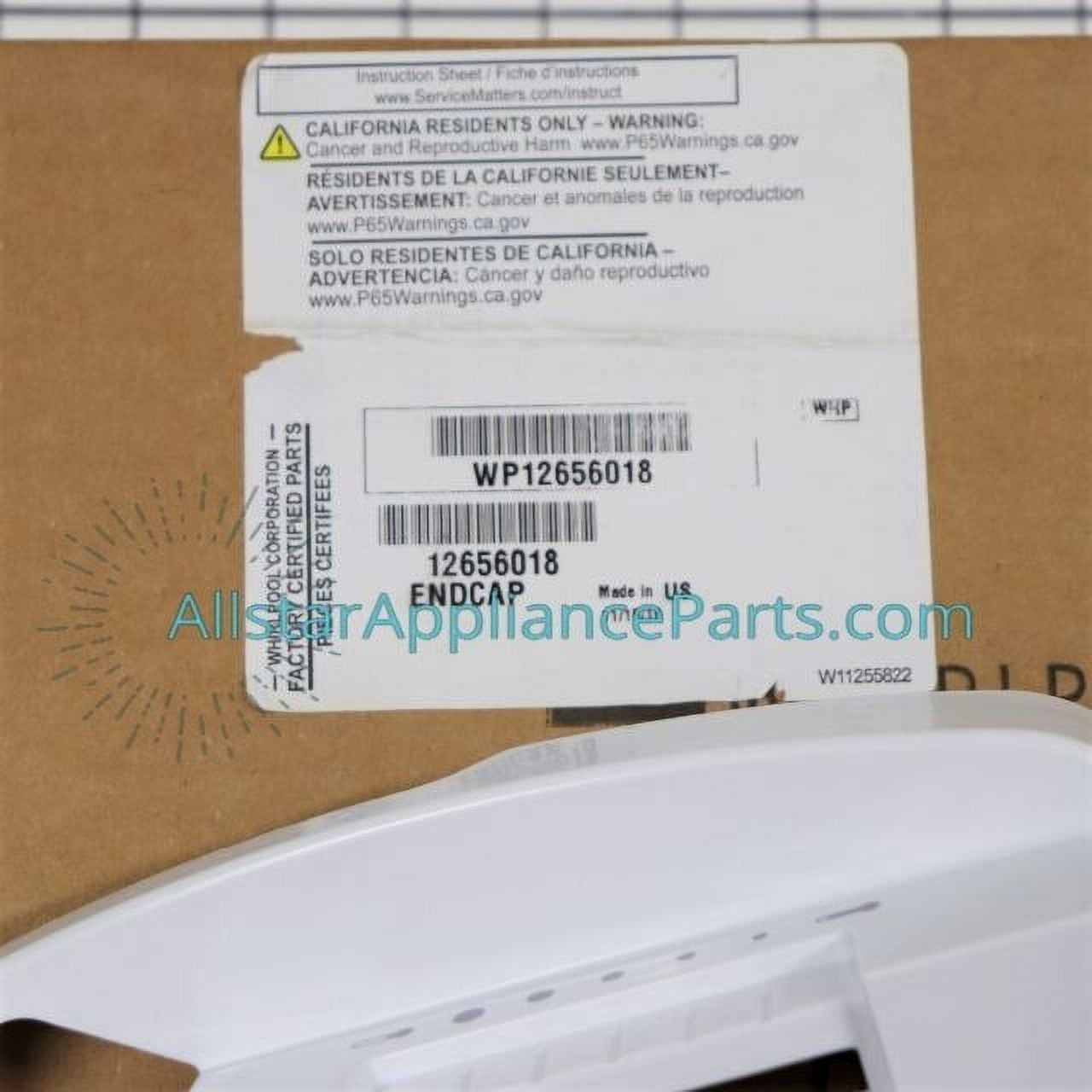 Whirlpool Refrigerator Right Side Drawer Support WP12656018