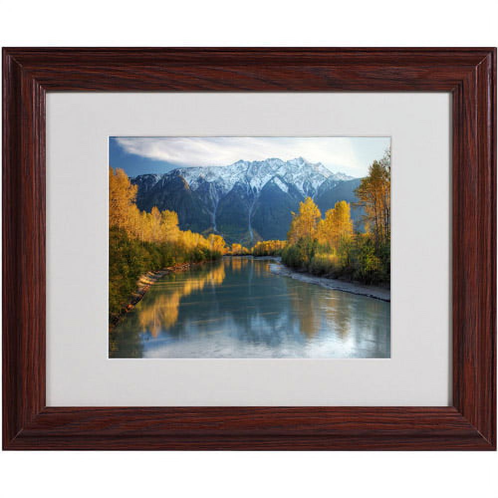 Trademark Fine Art "Autumn River" Matted Framed Art by Pierre Leclerc