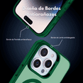 thumbnail image 2 of Funda Case Deluxe Ergonomica Compatible Con Magsafe De Mr. Gadgets, Con Tecnología Qi, Anticaídas, Máxima Protección, Para iPhone 14 PROMAX Color Verde., 2 of 7
