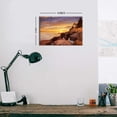 thumbnail image 6 of National Park Lighthouse Canvas Wall Art, Bass Harbor Head Lighthouse Sunset Print, Coastal Ocean Landscape Artwork for Living Room Bedroom, Ready to Hang, 6 of 6