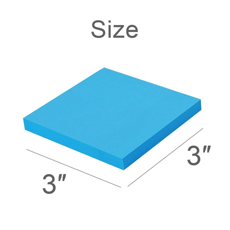 8 Pack) Sticky Notes 3x3 Inches,Bright Colors Self-Stick Pads, Easy to Post  for Home, Office, Notebook, 82 Sheets/pad 