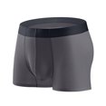 thumbnail image 2 of Men Ice Silk Flat Angle Underpants Loose Frivolous Breathable Elastic Exercise Home, 2 of 6