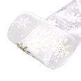 thumbnail image 1 of Coofit 25 Yard Snowflake Christmas Ribbon DIY Snowflake Organza Ribbon Gift Wrap Ribbon, 1 of 10