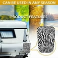 thumbnail image 6 of Yuyamidu Zebra Stripes Trailer RV Electric Jack Cover, Waterproof RV Tongue Jack Protective Cover, 300D Polyester Travel Electric Tongue Jack Cover, Universal Size, 6 of 7