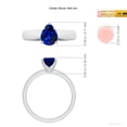thumbnail image 5 of ANGARA Lab Grown 1.15 Ct Pear Blue Sapphire Engagement Ring for Women in 14K White Gold (Size-8x6mm) | September Birthstone, Anniversary, Jewelry Gift for Women | Lab-Grown Blue Sapphire Ring, 5 of 8