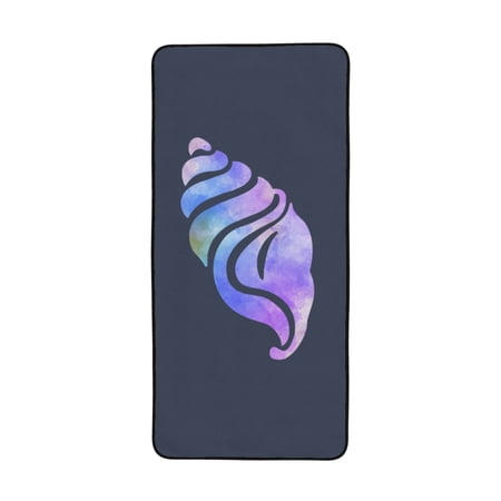 LNWH Bath Towel, Magic Conch Pattern Absorbent Coral Fleece Bath Towel for Bathroom, Gym, Beach-27x55in