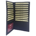 thumbnail image 3 of Genuine Leather Checkbook Cover, Gift For Him, Gift For Her, Bifold Long Wallet with RFID Blocking Black, 3 of 8