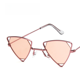 thumbnail image 5 of Gafas de sol retro con forma de triángulo y huecas, gafas de sol punk a la moda, gafas de sol con personalidad, 5 of 5