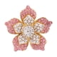thumbnail image 2 of Alfiler Nupcial Yinane Ramillete de Diamante de Imitación Rosado, 2 of 6