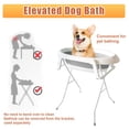 thumbnail image 5 of Flylapdo Dog Bath Tub with Water Drain Plug, Collapsible Bathtub for Dog Washing and Grooming, Portable Foldable Space Saving Design for Pet Puppy Small Dogs Cats, 5 of 9