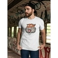 thumbnail image 2 of Tiger Roaring Head T-Shirt Men -Image by Shutterstock, Male 4X-Large, 2 of 4
