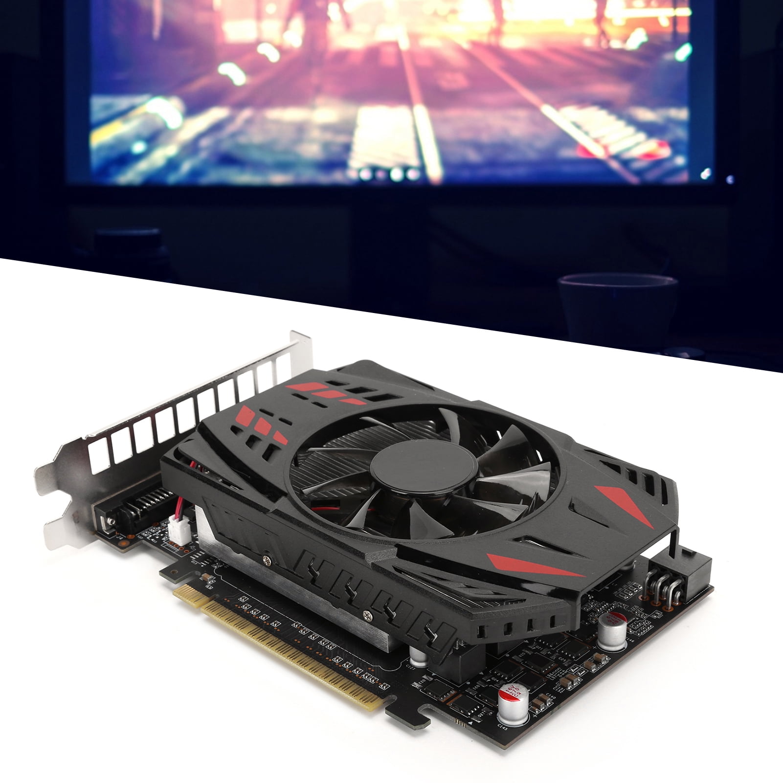 Higoodz Graphics Card for Desktop Computer Network Accessories 780MHz GTX1050Ti 4G 128Bit DDR5,Graphics Card,4G Graphics Card