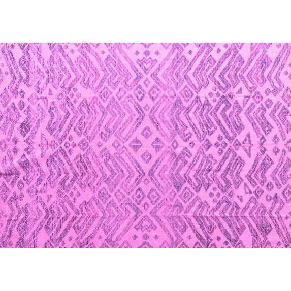 Ahgly Company Indoor Rectangle Abstract Pink Modern Area Rugs, 8' x 10'