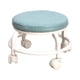 thumbnail image 1 of Taburete de asiento de rodillo bajo, taburete de rueda de polea, taburete giratorio de 360 degree, taburete pequeño y cómodo para pedicura, taburete para Azul perfecl Asiento rodante bajo, 1 of 8