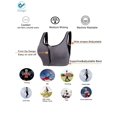 thumbnail image 4 of Deago 3Pack Women's Seamless Comfortable Sports Bra with Removable Pads Zipper Workout Fitness Bra, 4 of 7