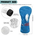 thumbnail image 6 of Yuyamidu Blue Golf Ball Golf Club Head Covers, PU Leather Golf Club Covers Driver Headcovers, Fairway Woods Head Covers, Hybrids Headcover for Gifts, 6 of 8