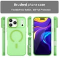 thumbnail image 2 of Allytechgroup Protective Case Cover for Apple iPhone 17 Pro Max, PC+TPU Anti-Scratch Shock-Absorbent Anti-Fingerprint Non-Slip Support Wireless Charging Matte Shockproof Magnetic Back Cover, Green, 2 of 9