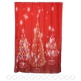 thumbnail image 2 of Decoración del baño, cortina de baño con estampado de árbol de Navidad de 120x180cm, materiales ecológicos, 2 of 9