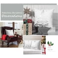 thumbnail image 5 of SZTXJ (45x45cm) - Silver Square Cushion Cover [2 Pack], Golden Christmas Tree Pattern Polyester Fiber Pillow Case Christmas Party Decorative Pillow Co, 5 of 5