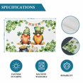 thumbnail image 6 of St. Patrick's Day Placemats Set of 4, Green Gnomes Lucky Shamrocks Flags Placemats for Dining Table, Place Mats for Kitchen Tabletop, Waterproof Wipeable Dining Table Mats Set, 6 of 9