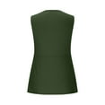 thumbnail image 6 of Heisall Womens Tank Tops Summer Casual Sleeveless V Neck Twist Knot Front Patchwork Solid Color Everyday Style, 6 of 9