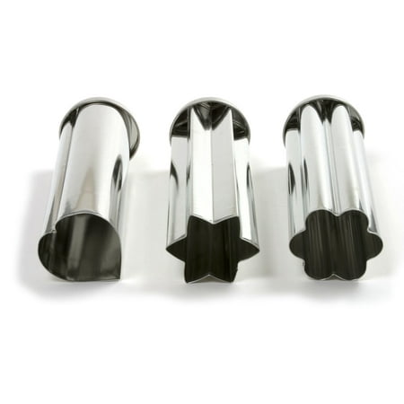 

Norpro Set of 3 BREAD CANAPE TUBE/MOLD 8.75 x 3 Heart/Star/Flower Appetizers