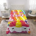 thumbnail image 4 of Franco Kids Bedding Super Soft Plush Microfiber Blanket, Twin/Full Size 62" x 90", Fluffy Unicorn, 4 of 7