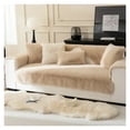 thumbnail image 3 of Artificial Rabbit Plush Sofa Cover Universal Soft Sofa Towel Covers Non-slip L Shape Sofa Blanket Couch Cushion Mat Living Room, 3 of 7