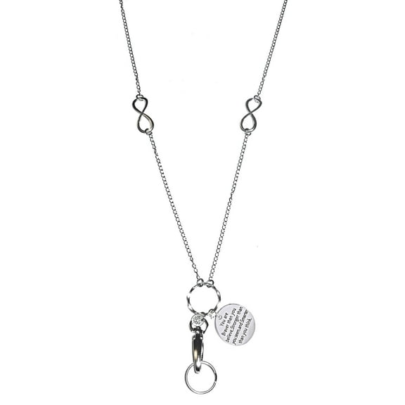 Hidden Hollow Beads "You Are Braver Than You Believe, Stronger Than You Seem, And Smarter Than You Think" Charm Lanyard - Fashion Lanyards For Women - Fashion Lanyard Badge Holder