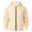 Khaki, variant on felwors Hoodies for Men Full-Zip Fleece Hooded Jacket with Pockets Long Sleeve Lightweight Sweatshirt Athletic Fall Outfits Khaki for Size M