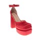thumbnail image 4 of Zapatillas Angelina color rojo con doble plataforma 24.0 Dorothy Gaynor Zapatillas Angelina color rojo con doble plataforma 24.0, 4 of 6