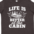 thumbnail image 4 of Inktastic Life is Better at the Cabin with Trees and Moon Boys or Girls Toddler T-Shirt, 4 of 5