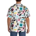 thumbnail image 7 of Goofa Dinosaur Printed Men's Casual Short-sleeved Shirt,Lightweight Breathable Button-down,Summer Casual men's top,Versatile Fashion shirt-3X-Large, 7 of 7